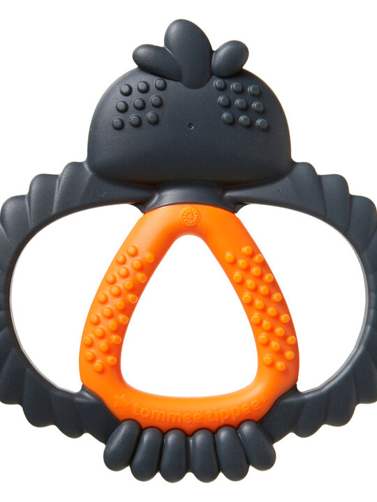 Tommee Tippee Kalani Maxi Teether, Sensory Teething Toy Orange (3 months+) image number 4